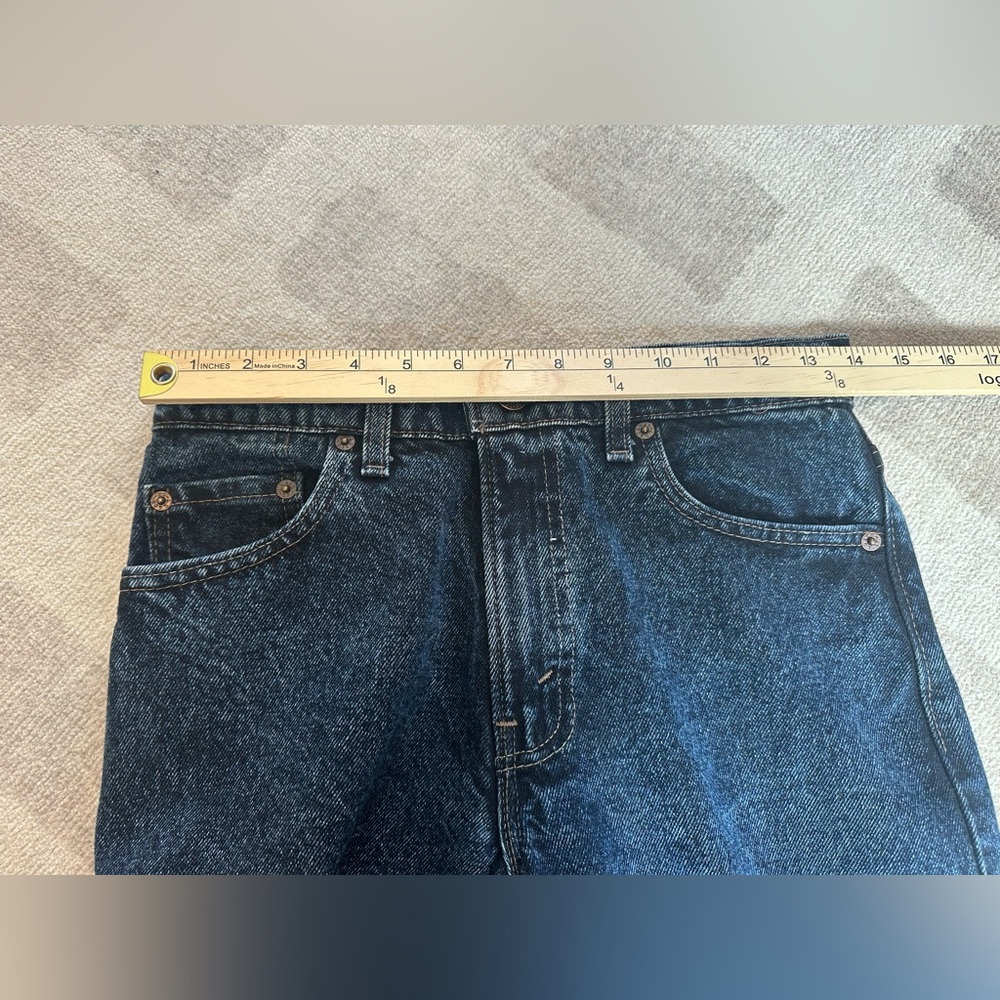 Vintage Levi’s 550 Dark Blue Denim Jeans USA Made (Size 29) - Picture 9 of 11